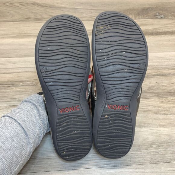 Vionic Dillon  toe post thong slide sandals Size 11 in Pewter - Picture 7 of 10